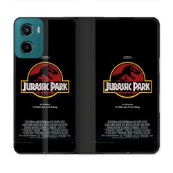 Housse cuir portefeuille Pour Motorola G05 / E15 Jurassic Park Affiche