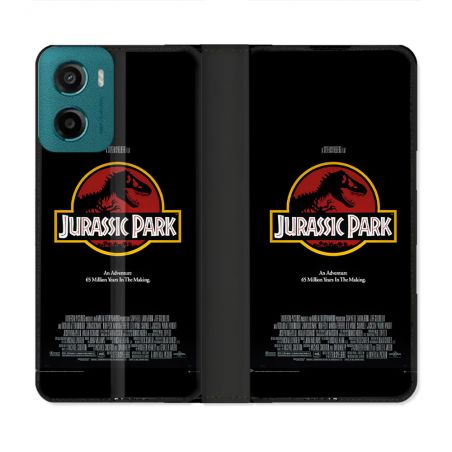 Housse cuir portefeuille Pour Motorola G05 / E15 Jurassic Park Affiche