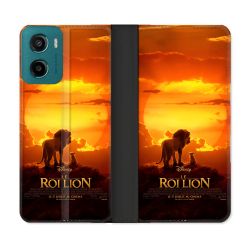 Housse cuir portefeuille Pour Motorola G05 / E15 Le Roi Lion Affiche