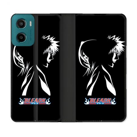 Housse cuir portefeuille Pour Motorola G05 / E15 Manga Bleach Duo