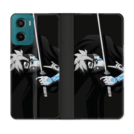 Housse cuir portefeuille Pour Motorola G05 / E15 Manga Boruto Epée