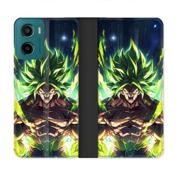 Housse cuir portefeuille Pour Motorola G05 / E15 Manga Dragon Ball Broly