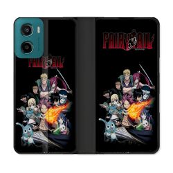 Housse cuir portefeuille Pour Motorola G05 / E15 Manga Fairy Tail Logo Team