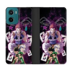Housse cuir portefeuille Pour Motorola G05 / E15 Manga Hunter X Hunter Hisoka