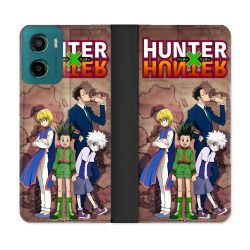 Housse cuir portefeuille Pour Motorola G05 / E15 Manga Hunter X Hunter Vintage