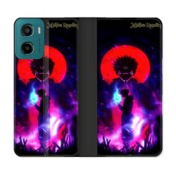 Housse cuir portefeuille Pour Motorola G05 / E15 Manga Jujutsu Kaisen Itadori Sukuna