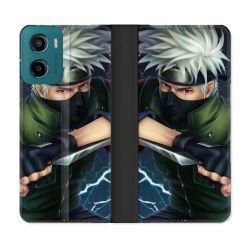 Housse cuir portefeuille Pour Motorola G05 / E15 Manga Naruto Kakashi