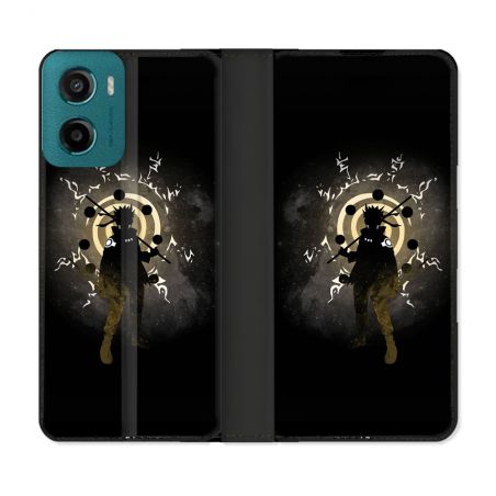 Housse cuir portefeuille Pour Motorola G05 / E15 Manga Naruto Sage