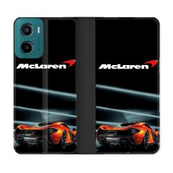 Housse cuir portefeuille Pour Motorola G05 / E15 Mc Laren