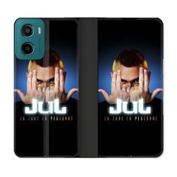 Housse cuir portefeuille Pour Motorola G05 / E15 Musique Jul Signe
