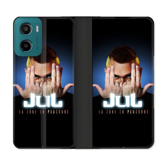 Housse cuir portefeuille Pour Motorola G05 / E15 Musique Jul Signe