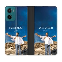 Housse cuir portefeuille Pour Motorola G05 / E15 Musique Kendji
