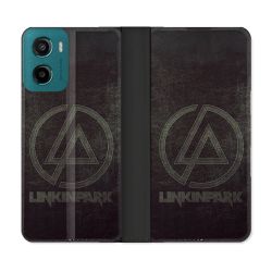 Housse cuir portefeuille Pour Motorola G05 / E15 Musique Rock Linkin Park