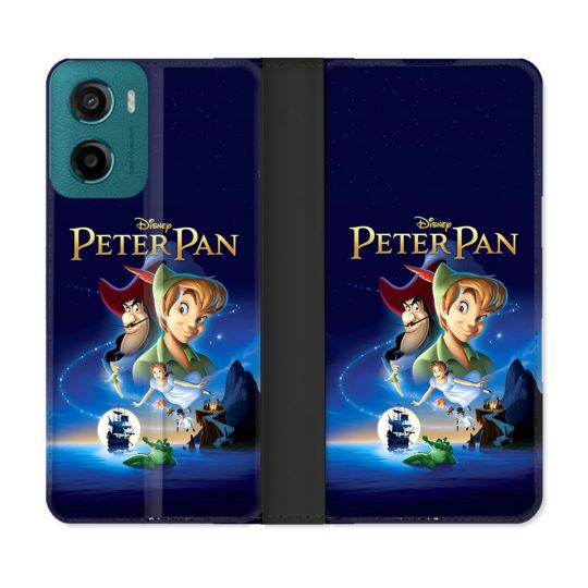 Housse cuir portefeuille Pour Motorola G05 / E15 Peter Pan Affiche