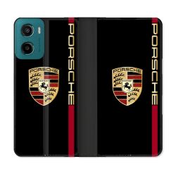 Housse cuir portefeuille Pour Motorola G05 / E15 Porsche Line