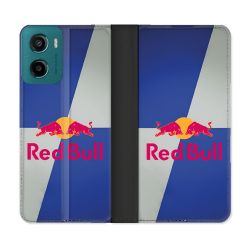 Housse cuir portefeuille Pour Motorola G05 / E15 Red Bull Classique