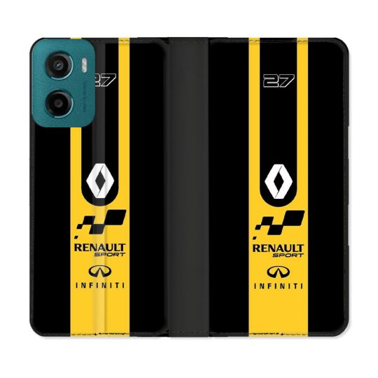 Housse cuir portefeuille Pour Motorola G05 / E15 Renault