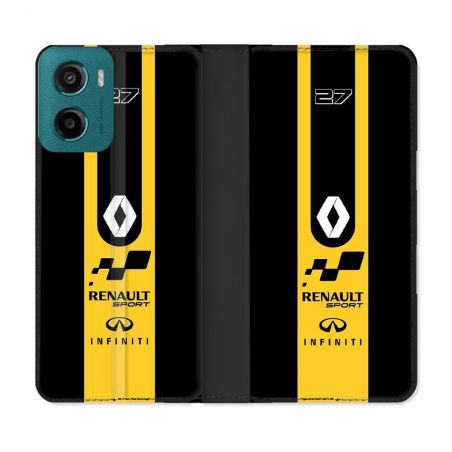 Housse cuir portefeuille Pour Motorola G05 / E15 Renault
