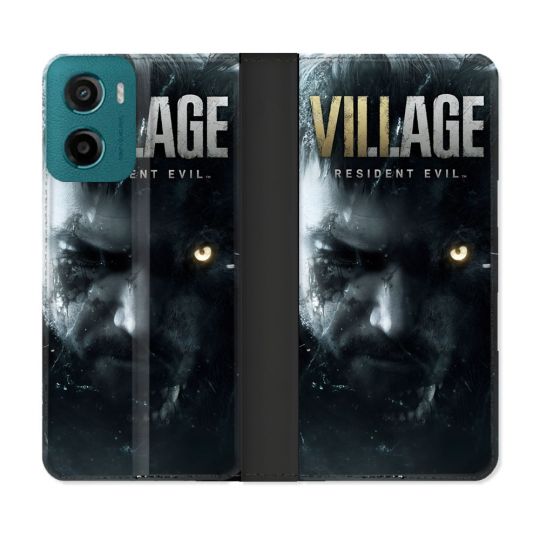 Housse cuir portefeuille Pour Motorola G05 / E15 Resident Evil