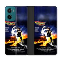 Housse cuir portefeuille Pour Motorola G05 / E15 Retour Vers Le Futur Affiche