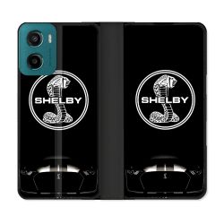 Housse cuir portefeuille Pour Motorola G05 / E15 Shelby