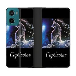 Housse cuir portefeuille Pour Motorola G05 / E15 Signe Zodiaque 2 Capricorne