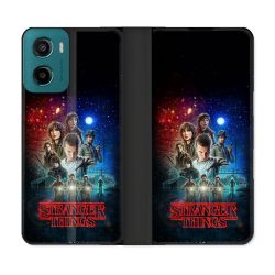 Housse cuir portefeuille Pour Motorola G05 / E15 Stranger Things Affiche 1