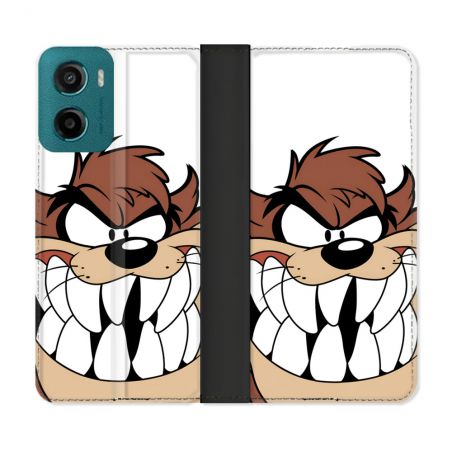 Housse cuir portefeuille Pour Motorola G05 / E15 Taz