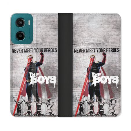 Housse cuir portefeuille Pour Motorola G05 / E15 The Boys Affiche