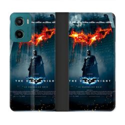Housse cuir portefeuille Pour Motorola G05 / E15 The Dark Night
