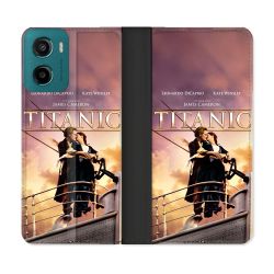 Housse cuir portefeuille Pour Motorola G05 / E15 Titanic