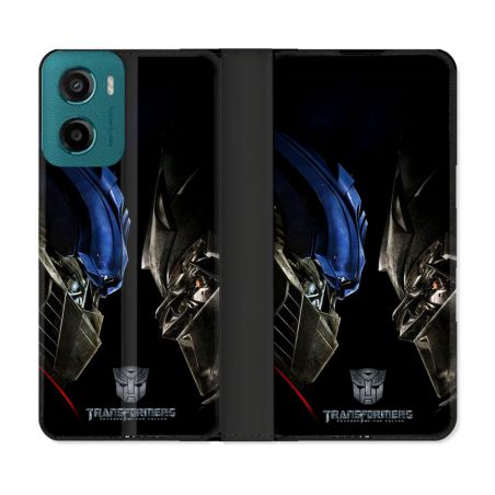 Housse cuir portefeuille Pour Motorola G05 / E15 Transformers