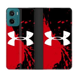 Housse cuir portefeuille Pour Motorola G05 / E15 Under Armour