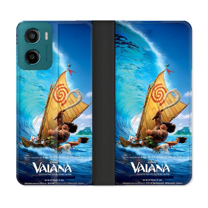 Housse cuir portefeuille Pour Motorola G05 / E15 Vaiana