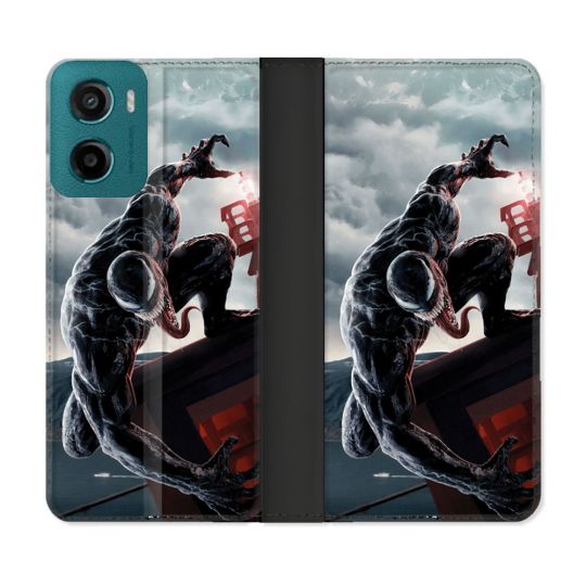 Housse cuir portefeuille Pour Motorola G05 / E15 Venom