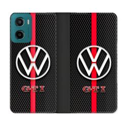 Housse cuir portefeuille Pour Motorola G05 / E15 Volkwagen Line