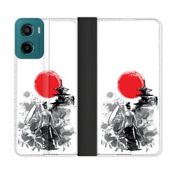 Housse cuir portefeuille Pour Motorola G05 / E15 Voyage Japon Femme