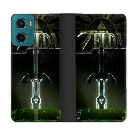 Housse cuir portefeuille Pour Motorola G05 / E15 Zelda