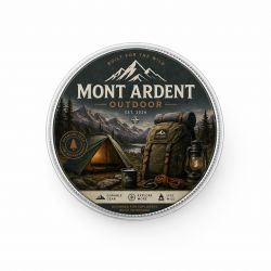 100 Boites Métal Rondes Argentées Personnalisées 90x45mm 250ml