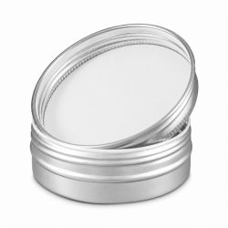 50 Boites Métal Rondes Argentées Personnalisées108x45mm 350ml