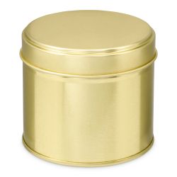 100 Boites Métal Rondes Dorées Personnalisées61x48mm 100ml