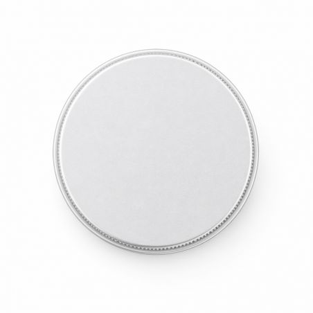100 Boites Métal Rondes Argentées Personnalisées58x27mm 50ml