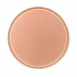 100 Boites Métal Rondes Roses Dorées Personnalisées61x48mm 100ml