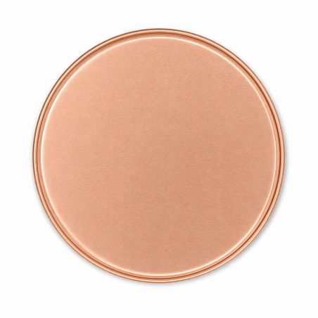 100 Boites Métal Rondes Roses Dorées Personnalisées61x48mm 100ml