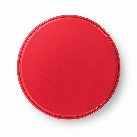 100 Boites Métal Rondes Rouges Personnalisées61x48mm 100ml