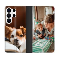 Housse Cuir Portefeuille Personnalisée Pour Samsung Galaxy S26 Ultra
