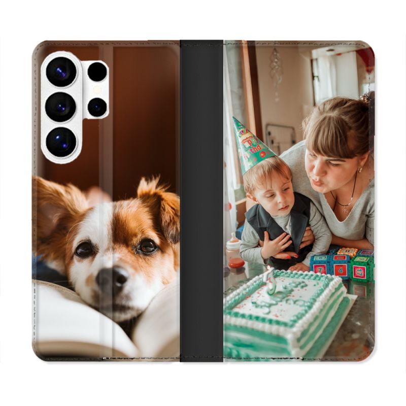 Housse Cuir Portefeuille Personnalisée Pour Samsung Galaxy S26 Ultra