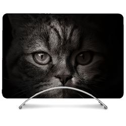 Coque Renforcée Pour MacBook Neo Animal Chat Gris