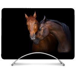 Coque Renforcée Pour MacBook Neo Animal Cheval Marron