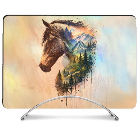 Coque Renforcée Pour MacBook Neo Animal Cheval Montagne
